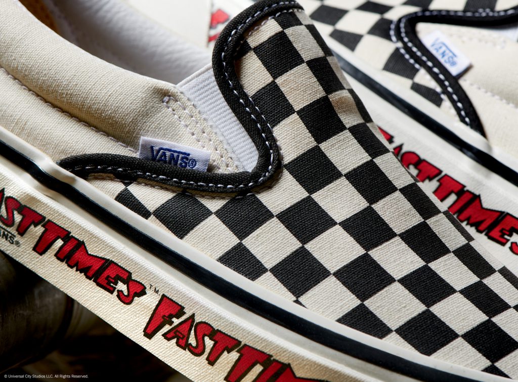 Checkered foxing hot sale stripe vans